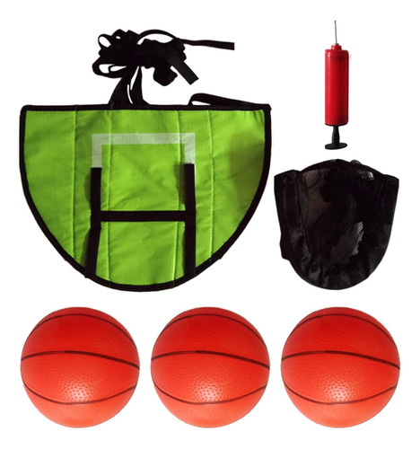 Mini Aro De Baloncesto De Trampolín Para Mojar Con 3 Bolas