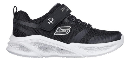 Zapatilla Niño Meteorlights Negro Skechers