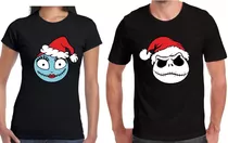 Comprar Set Playeras Pareja Jack Skellington Y Sally Navideños