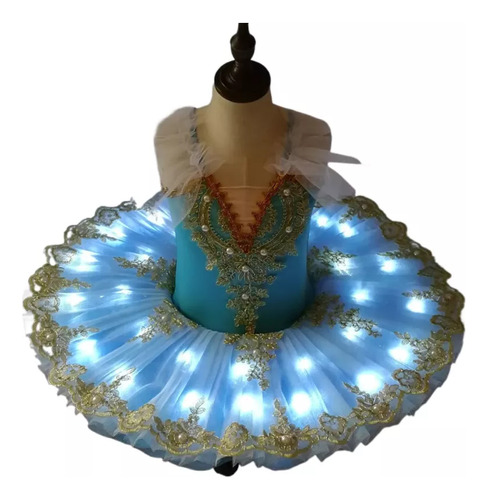 Tutú De Ballet Con Luz Led Para Niñas Y Mujeres, Vestido De