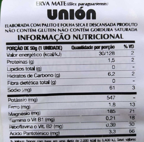 Imagem 2 de 2 de Kit 3 Erva Mate De Chimarrão Importada Argentina Union Suave