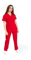 Comprar Conjunto Uniforme Quirúrgico Médico Repelente A Fluidos Rojo
