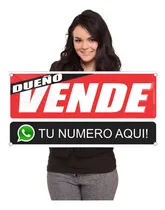 Comprar Cartel Lona Dueño Vende \u002F Dueño Alquila Con 4 Ojales