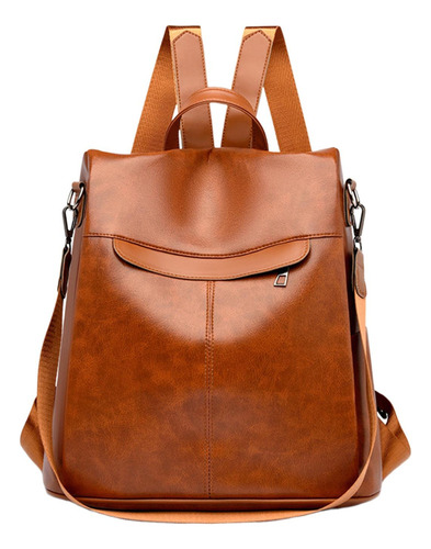 Mochila De Viaje Mochila De Cuero Pu Impermeable Con Correa