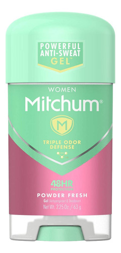 Mitchum Polvo Desodorante Antitranspirante Para Mujer, 2.25