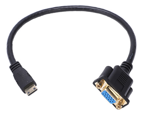 Adaptador De Cable A Vga M/f, Convertidor De 0, 1 Pie