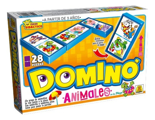 Juego De Mesa Domino Animalitos Original Implas