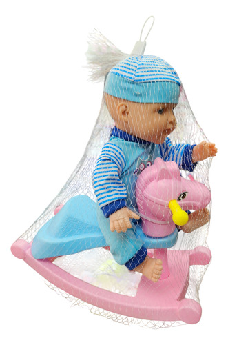 Muñeca Bebe Con Mecedora Y Accesorios Regalo Cute