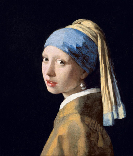 Lienzo Tela La Joven De La Perla Jan Vermeer 1666 Barroco