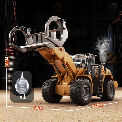 Modelo De Coche De Ingeniería Para Niños Con Spray Y Luces
