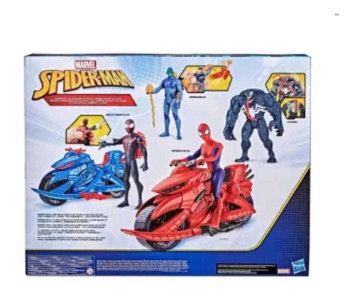 Set De Figuras Spiderman Venom Villanos Con VehĂculos 6