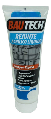 Rejunte Acrílico Liquido Marrom Bautech 470g