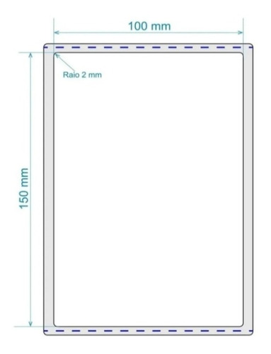 10.000 Etiquetas Térmicas 10x15 - Formato Resma De Qualidade Cor Branco