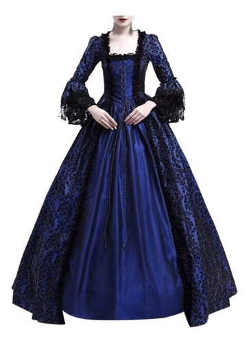 Vestido Princesa Retro Medieval Para Fiesta Baile Disfraz