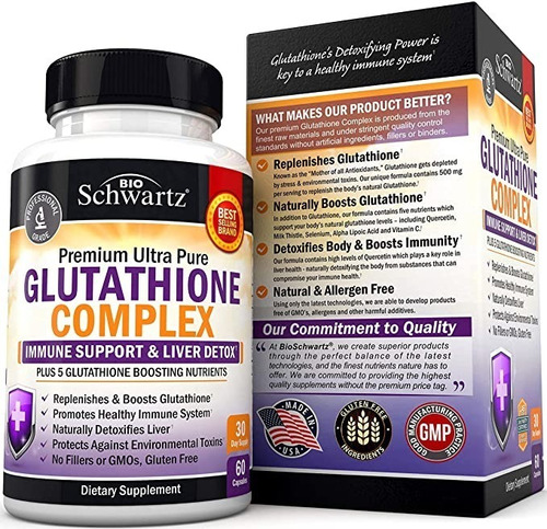 Bio Schwartz Glutation Complex 60 Capsules