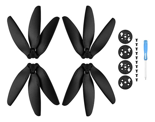 Paquete De 4 Hélices Plegables Palas De Paleta De Negro