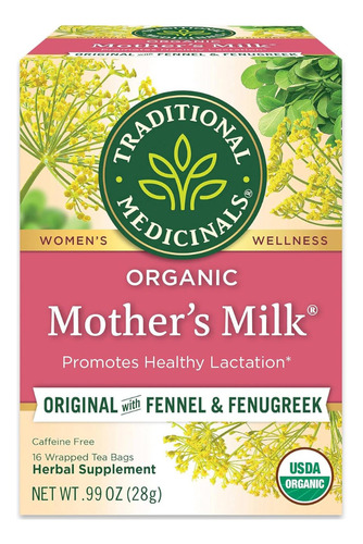 Traditional Medicinals 16 Tea Bags Organic Mother's Milk