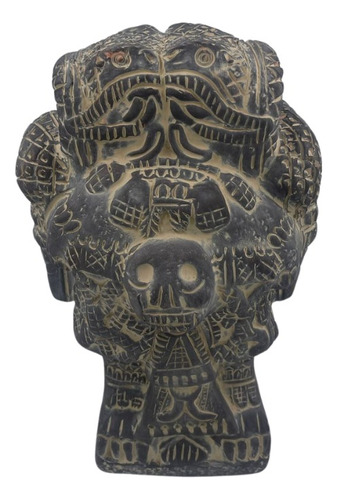 Escultura Diosa Azteca Coatlicue De Barro