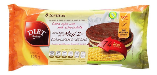 Tortitas Maíz Y Chocolate Galleta Light Diet Radisson 125g