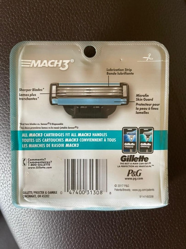 Imagen 2 de 2 de Gillette Mach 3 (10 Repuestos)