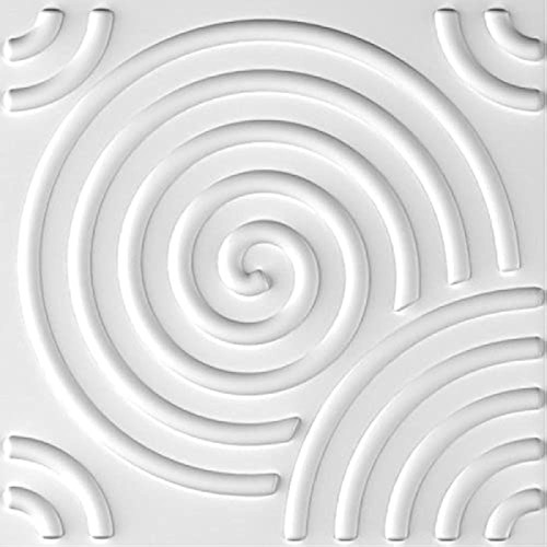 Paneles De Pared De Textura 3d Pintables, Vórtice Blanco, Pa