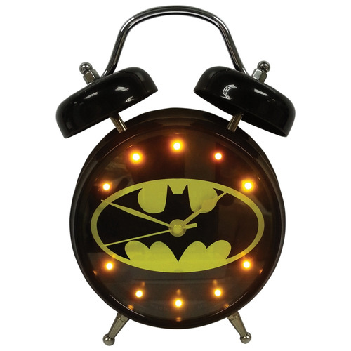 Relógio De Mesa Com Led E Som  - Despertador Batman - Musica