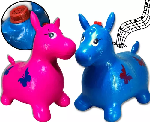 Doki-pvc cavalo inflável pulando brinquedo, borracha, para