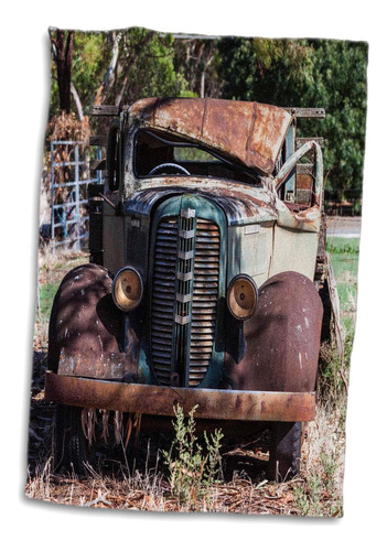 3d Rose Australia-farrell Flat-old Truck Toalla De Mano, 15 