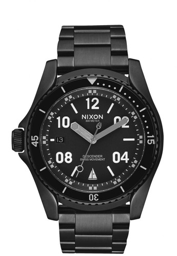 Reloj Descender Negro/naranjo Nixon