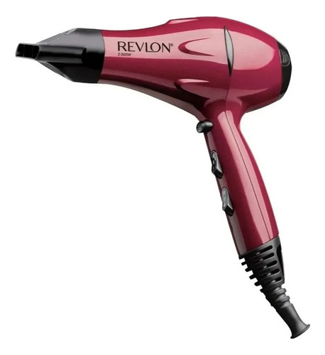 Combo Secador Mas Plancha De Pelo Color Rojo - Revlon