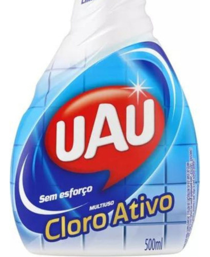 Uau Cloro Ativo 4 em 1 limpador multiuso borrifador 500ml