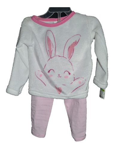Conjunto Sueter Y Leggins Niña Conejo Rosa