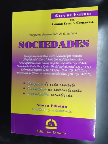 Guia De Estudio Sociedades - Ed. Estudio Ultima Edicion