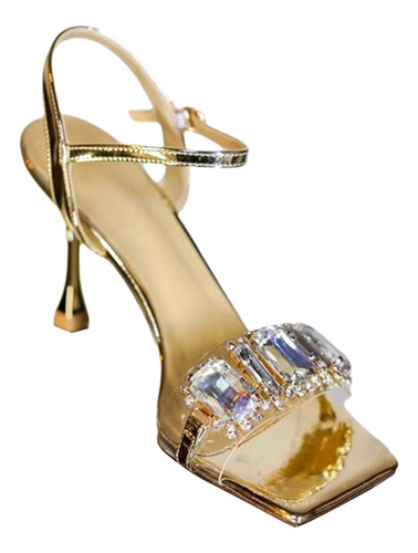 Zapatos De Tacon Cristal Transparente Para Mujer