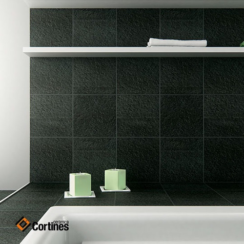 Imagen 3 de 5 de Ceramica Basalto Grafito 30x45 Cortines M2