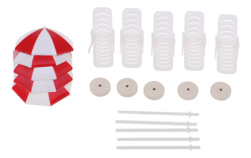5 Conjunto De Miniatura Sombrilla Y Silla De Playa