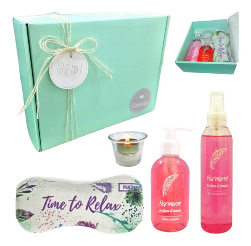 Relax Caja Regalo Mujer Box Spa Zen Rosas Kit Aroma Set N47