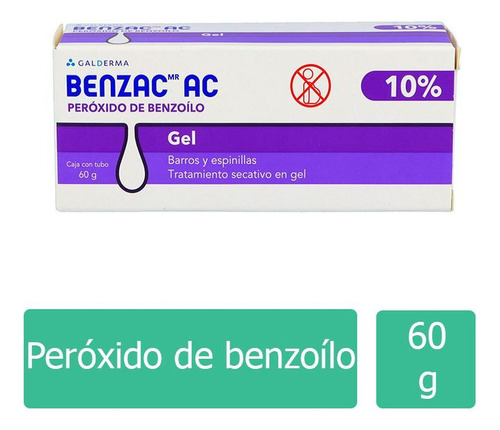 Benzac Ac Gel 10% Caja Con Tubo Con 60 G