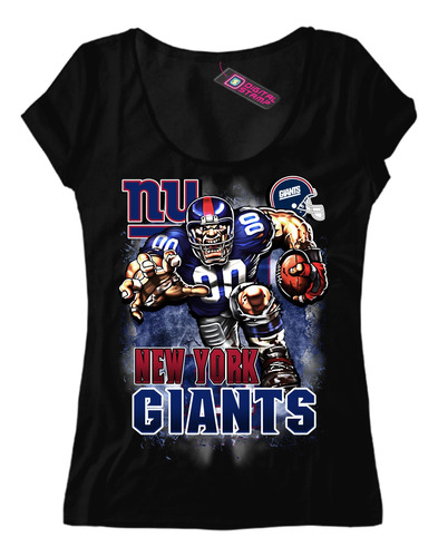Remera Mujer New York Giants Equipo Nfl 13 Dtg Premium