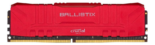 Memória RAM Ballistix color vermelho  8GB 1 Crucial BL8G32C16U4