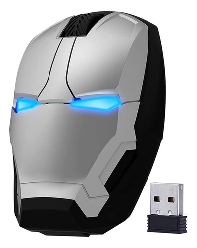 Ratón Inalámbrico Iron Man Ecoinva, Ratón Óptico Ordenador