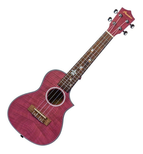 Ukelele Concierto Bamboo Incluye Funda U-23-blossom-pk Color Rosa