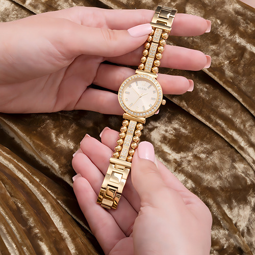 Reloj Marca Guess Para Mujer Color Dorado