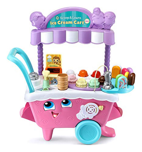 Leapfrog Scoop And Learn Ice Cream Cart Deluxe, Rosa