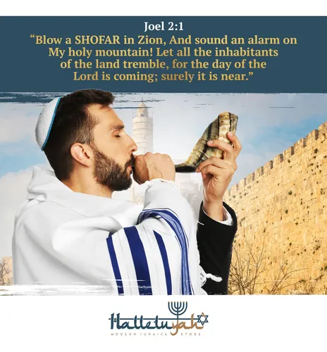 Cuerno De Carnero Shofar Halleluyah De 14 A 16 Cm, Kosher, I