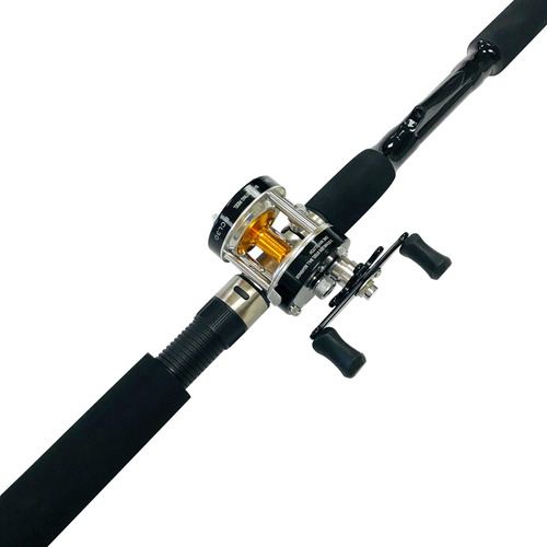 Sabiki 8 Foot Anzuelo Carrete Pesca Caña Lanzador Combo