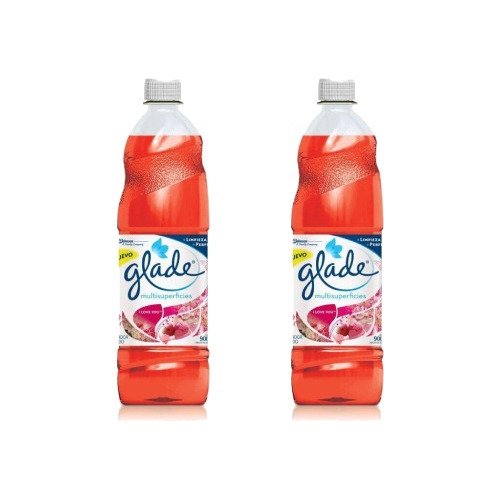 Limpia Piso Liquido Aroma I Love You 900ml Glade Pack X2u