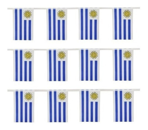 Guirnalda Tela Bandera Uruguay Decoración Mundial 