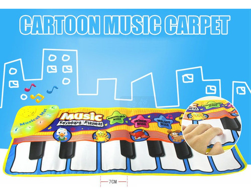 Alfombra De Gateo Con Juego De Música Piano Electrónico Bebé