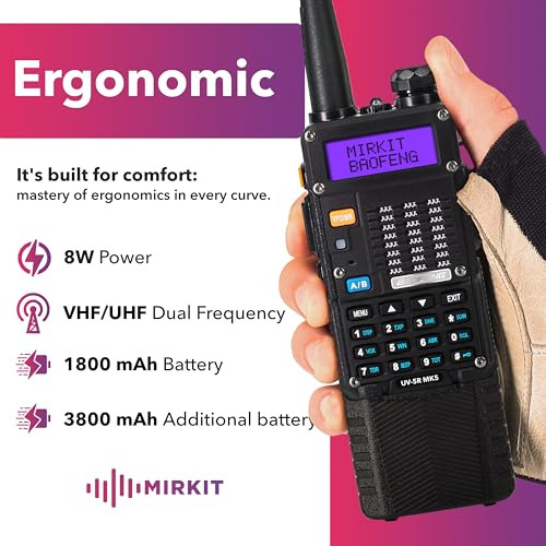 Paquete Extra Mirkit Radio Baofeng Uv-5r Mk5 8w De Potencia